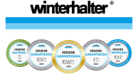 Logo Winterhalter con sellos de calidad